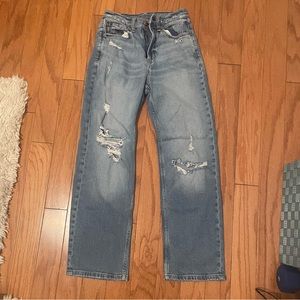 High-Rise vintage straight leg jeans